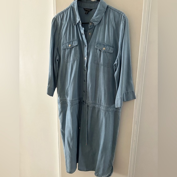 Conrad C Collection chambray denim dress sz 12 - Picture 1 of 6